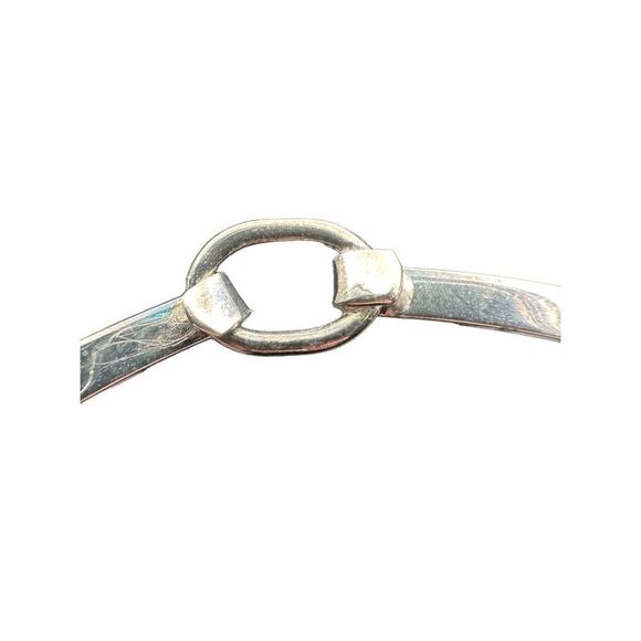 Sterling silver 925 choker slide necklace with hook clasp retro - Picture 6 of 6